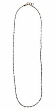 Woven Long Necklace in Apatite | Patterned Weave