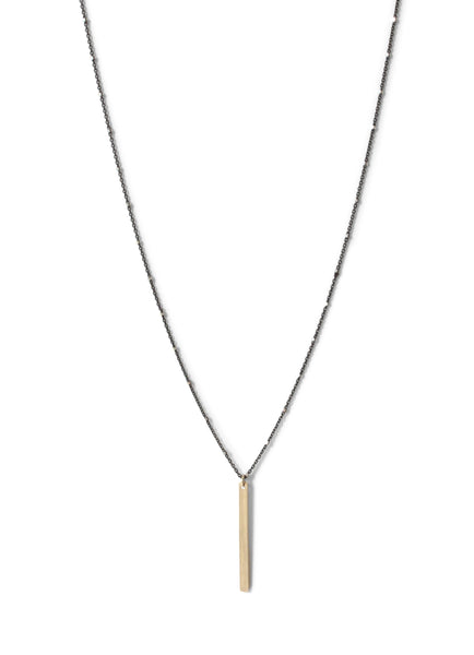 Modern Vertical Bar Necklace 18 Inches