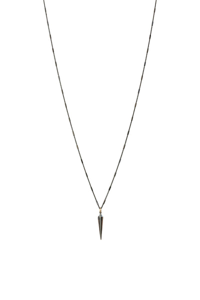 Silver Dagger Rocker Necklace