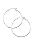 Classic Silver Hoops Large