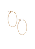 Oval Gold Hoops Large