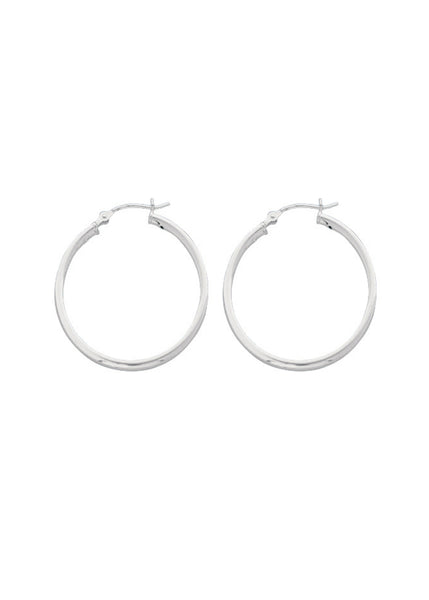 Classic Silver Hoops Small
