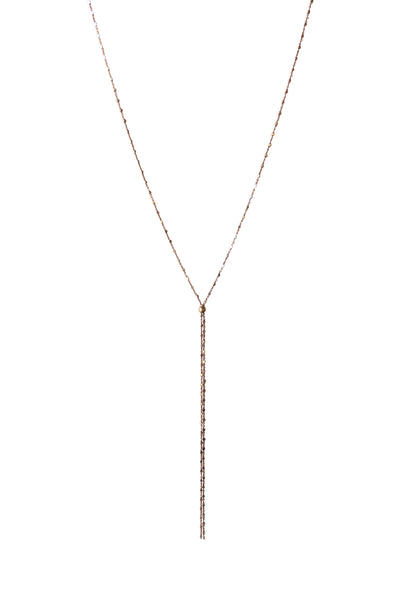 Bolo Necklace in Rose Gold Ultra Sparkle Chain