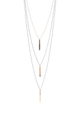 Vertical Bar Necklace | Modern Minimal Necklace | Simple Pendant Necklace | Gold Bar Pendant Necklace | Rebecca Scott Jewelry | Handmade jewelry