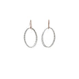 Link Earrings | Hoop Earrings | Rebecca Scott Jewelry | White | Sterling Silver | Simple Everyday earrings | Work Appropriate jewelry | Simple minimal jewelry | simple hoops 