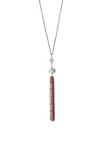 Tassel Necklace | REBECCA SCOTT JEWELRY | White Moonstone | Mixed Metal Jewelry | Delicate Feminine Jewelry | Handcrafted Jewelry | Handmade | Layering Necklace