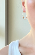 Oval Gold Hoops Small