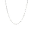 Sparkle Box Link Chain Necklace | Chunky Silver Chain Necklace